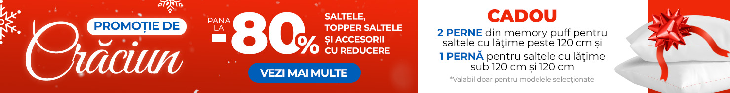 Saltele cu prețuri reduse -80% și perne gratuite